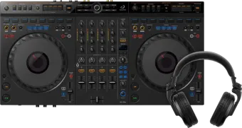 AlphaTheta DDJ-GRV6 + Pioneer DJ HDJ-X5 Zwart