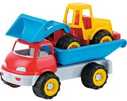 Androni Wagen met Graafmachine
