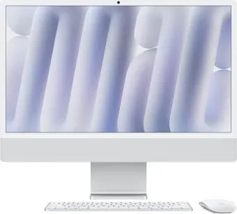 Apple iMac 24 inch M4 (10 core CPU/10 core GPU) 16GB/512GB Zilver QWERTY Apple iMac 24 inch M4 (10 core CPU/10 core GPU) 16GB/512GB Zilver QWERTY