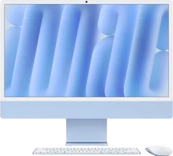 Apple iMac 24 inch M4 (8 core CPU/8 core GPU) 16GB/256GB Blauw QWERTY