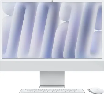 Apple iMac 24 inch M4 (8 core CPU/8 core GPU) 16GB/256GB Zilver QWERTY Apple iMac 24 inch M4 (8 core CPU/8 core GPU) 16GB/256GB Zilver QWERTY