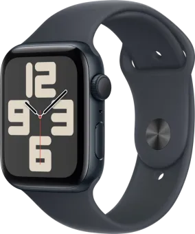 Apple Watch SE 2024 44mm Midnight Sportband S/M