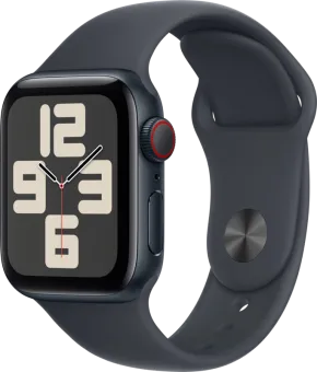 Apple Watch SE 2024 4G 40mm Midnight Sportband S/M