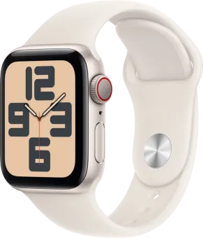 Apple Watch SE 2024 4G 40mm Starlight Sportband S/M