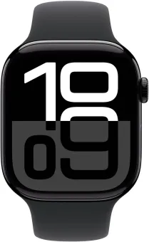 Apple Watch Series 10 42mm Zwart Sportband S/M Apple Watch Series 10 42mm Zwart Sportband S/M