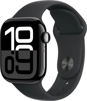 Apple Watch Series 10 4G 42mm Zwart Sportband S/M