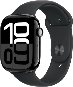 Apple Watch Series 10 4G 46mm Zwart Sportband S/M
