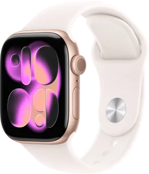 Apple Watch Series 11 Cellular 42mm Rosegoud Sportband M/L