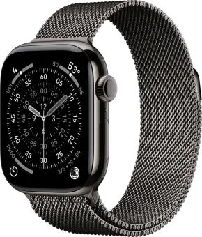 Apple Watch Series 11 Cellular 42mm Titanium Slate Milanese Band
