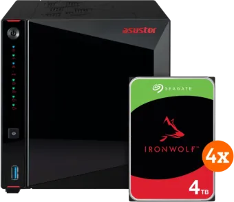 ASUSTOR AS5404T + Seagate Ironwolf 16TB (4x4TB)