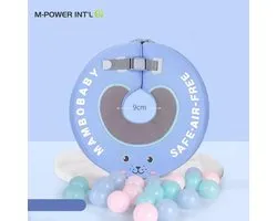 Baby Float, baby zwemband, Nekring, Baby Spa - Purple Blauw