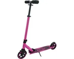 Bandits & Angels Kinderstep Aluminium Streetracer Roze vanaf 4 jaar voor Meisjes - Step voor Kinderen - Inklapbaar - Verstelbaar Stuur - Stepje met Voetrem