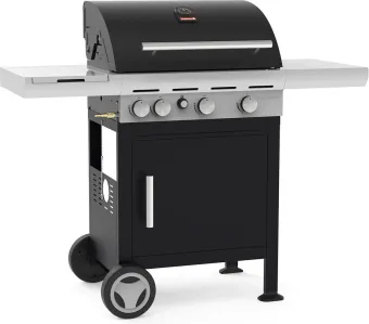 Barbecook Spring 3212 - Gas BBQ barbecue - 3 Branders - Met zijbrander - 1 vaste zijtafel - Kar met opbergruimte Barbecook Spring 3212 - Gas BBQ barbecue - 3 Branders - Met zijbrander - 1 vaste zijtafel - Kar met opbergruimte