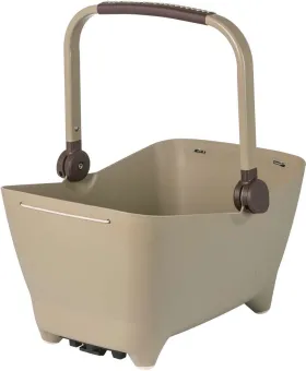 Basil Buddy hondenfietsmand MIK, biscotti brown - incl. wasbaar kussentje - Geintegreerd riempje voor extra veiligheid Basil Buddy hondenfietsmand MIK, biscotti brown - incl. wasbaar kussentje - Geintegreerd riempje voor extra veiligheid