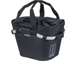 Basil Classic Carry All Fietsmand KF - Voor - Polyester - Zwart - 15 Liter