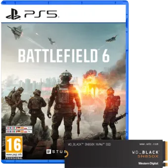Battlefield 6 PS5 + WD Black SN850X 2TB NVMe SSD