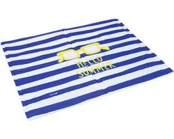 Beeztees Hello Summer Koelmat - Hondenmat - Blauw/Wit - 65x50 cm