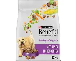 Beneful Gelukkig Volwassen Senior 7+ - Hondenvoer Droogvoer - Kip & Tuingroenten - 12 kg