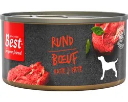 Best For Your Friend - Honden Natvoer - Rund - Gestoomde Maaltijd - 24 blikjes x 95 g