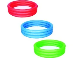 Bestway - Opblaasbaar Kinderzwembad - 152 x 30 CM - Stevig Vinyl - Kinderen vanaf 2 Jaar - Rood of Blauw