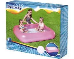 Bestway Zwembad 1-ring opblaasbare bodem 165x104x25cm - Roze