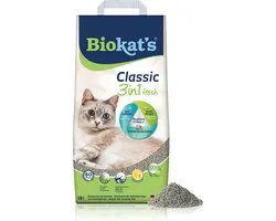 Biokat's Classic Fresh 3in1 - 18 L - Kattenbakvulling - Klontvormend - Lente geur