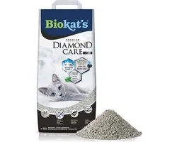 Biokat's Diamond Care Classic - 10 L - Kattenbakvulling - Klontvormend - Zonder geur - Aktieve kool