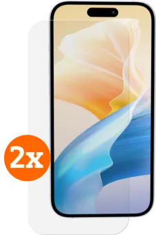BlueBuilt Apple iPhone 16 Plus Screenprotector Glas Duo Pack