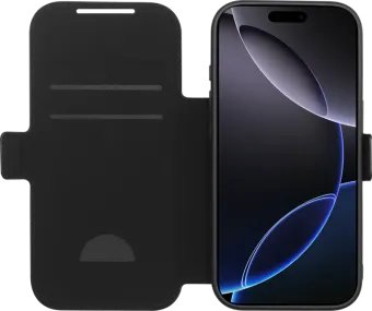 BlueBuilt Apple iPhone 17 Pro Book Case Leer Zwart