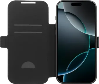 BlueBuilt Apple iPhone 17 Pro Max Book Case Leer Zwart