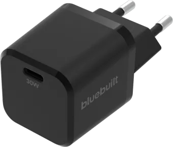 BlueBuilt Power Delivery Oplader met Usb C Poort 30W Zwart