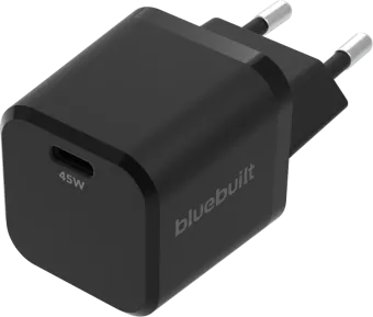 BlueBuilt Power Delivery Oplader met Usb C Poort 45W Zwart