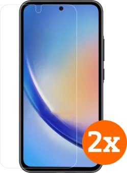 BlueBuilt Samsung Galaxy A55 Screenprotector Glas Duo Pack