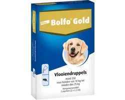Bolfo Gold 250 Anti vlooienmiddel - Hond - 10 Tot 25 kg - 2 pipetten