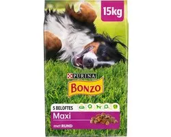 Bonzo Adult Maxi - Hondenvoer Droogvoer - Rund - 15 kg