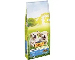 Bonzo Droog Junior - Hondenvoer Droogvoer - Kip Groenten & Melk - 15 kg