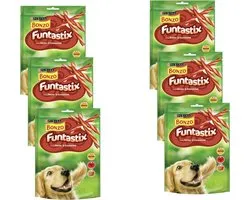 Bonzo Funtastix - Hondensnacks - Bacon & Kaas - 6 x 175 g