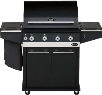 Boretti - Ibrido Gasbarbecue - Hybride: geschikt voor gas & houtskool - verrijdbaar - buitenkeuken Boretti - Ibrido Gasbarbecue - Hybride: geschikt voor gas & houtskool - verrijdbaar - buitenkeuken