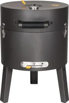 Boretti - Tonello houtskoolbarbecue - BBQ - o 37 cm - Zwart - draagbaar Boretti - Tonello houtskoolbarbecue - BBQ - o 37 cm - Zwart - draagbaar