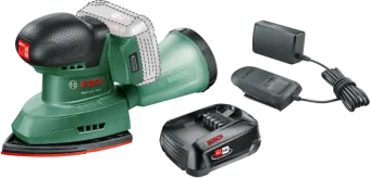 Bosch Universal Sander 18V-10 + Bosch Starterset 18V 2,5 Ah Accu