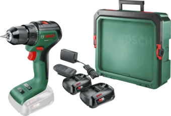 Bosch UniversalDrill 18V-60 2,5 Ah Accu (2x) SystemBox S Starterspakket