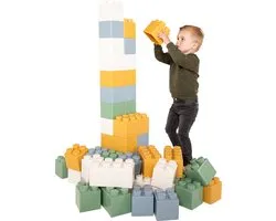 Bouwblokken XXL Pastelkleuren, 45dlg.