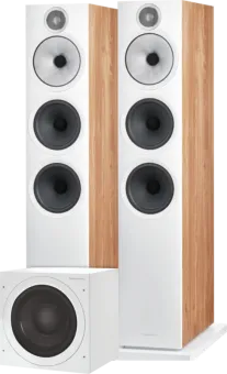 Bowers & Wilkins 603 S3 Bruin (per paar) + ASW608 Wit