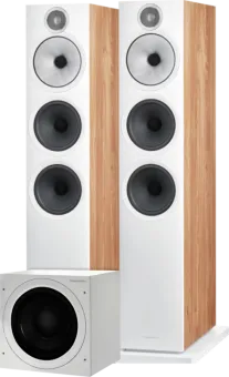 Bowers & Wilkins 603 S3 Bruin (per paar) + ASW610 Wit