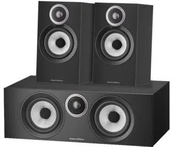 Bowers & Wilkins HTM6 S3 + 607 S3 (per paar) Zwart