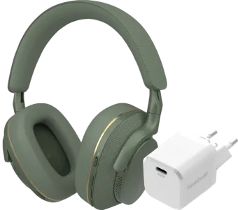 Bowers & Wilkins Px7 S2e Groen + BlueBuilt Power Delivery Oplader met Usb C Poort 20W Wit