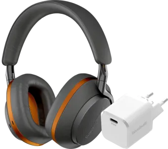 Bowers & Wilkins Px8 McLaren + BlueBuilt Power Delivery Oplader met Usb C Poort 20W Wit