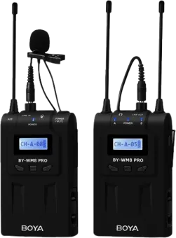 Boya UHF Duo Lavalier Microfoon Draadloos BY-WM8 Pro-K1