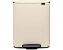 Brabantia Bo Prullenbak - 60 liter - Soft Beige