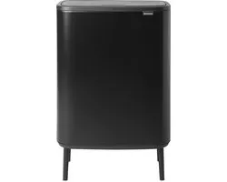 Brabantia Bo Touch Bin Hi Prullenbak - 2 x 30 liter - Afvalscheiding - Matt Black